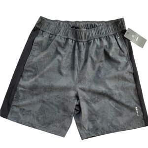 Balance Collection Gray and Black Athletic Shorts